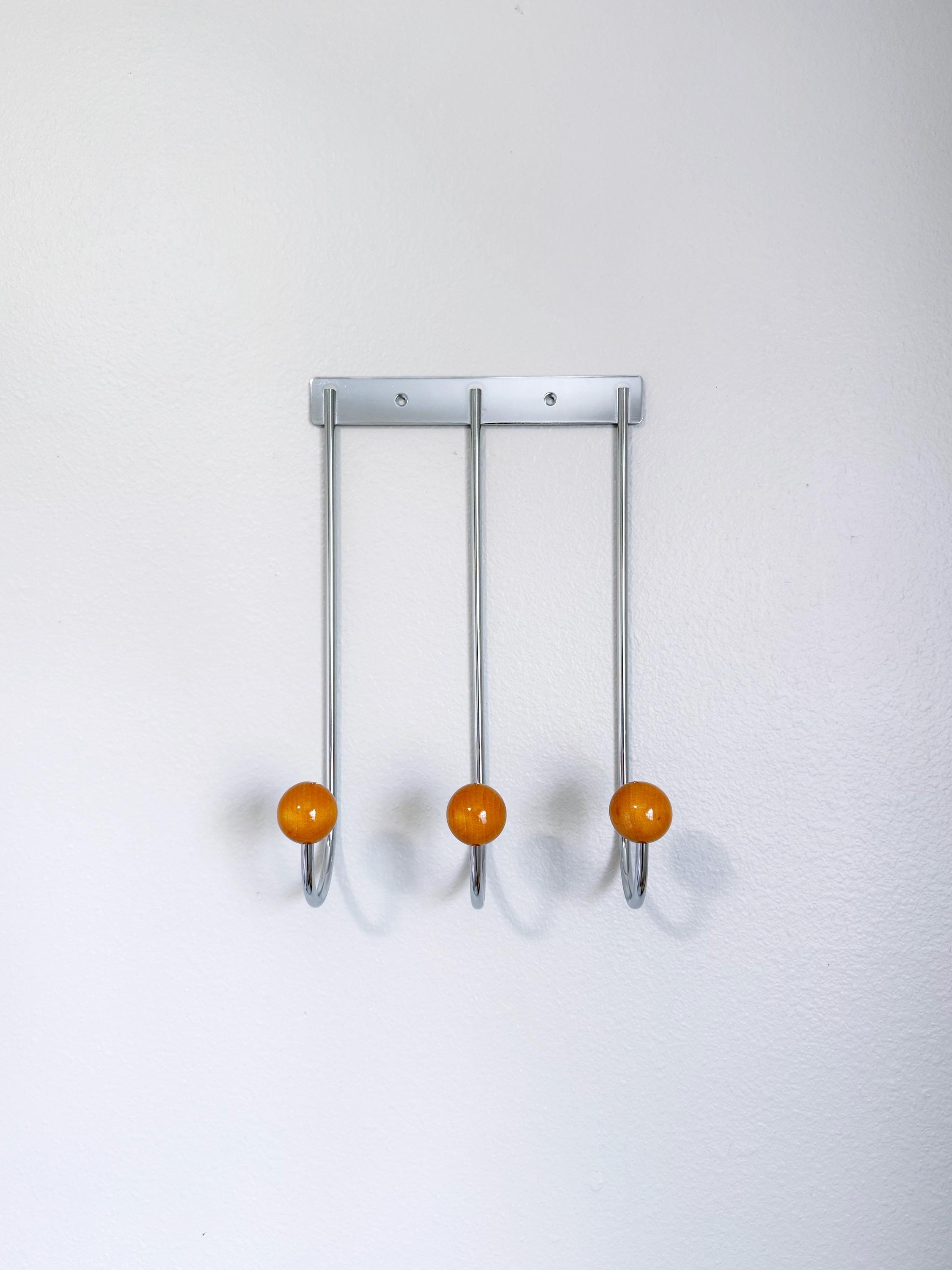 Mid Century Modern Wall Hook | Metal Coat Rack | Entryway Organizer | Dorm Room Decor | Housewarming Gift | Wall Mounted Hooks | Storage
