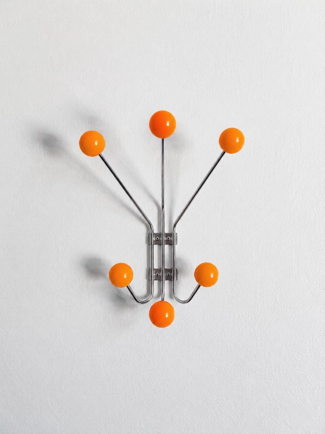 Mid Century Modern Wall Hook | Metal Coat Rack | Entryway Organizer | Dorm Room Decor | Housewarming Gift | Wall Mounted Hooks | Storage