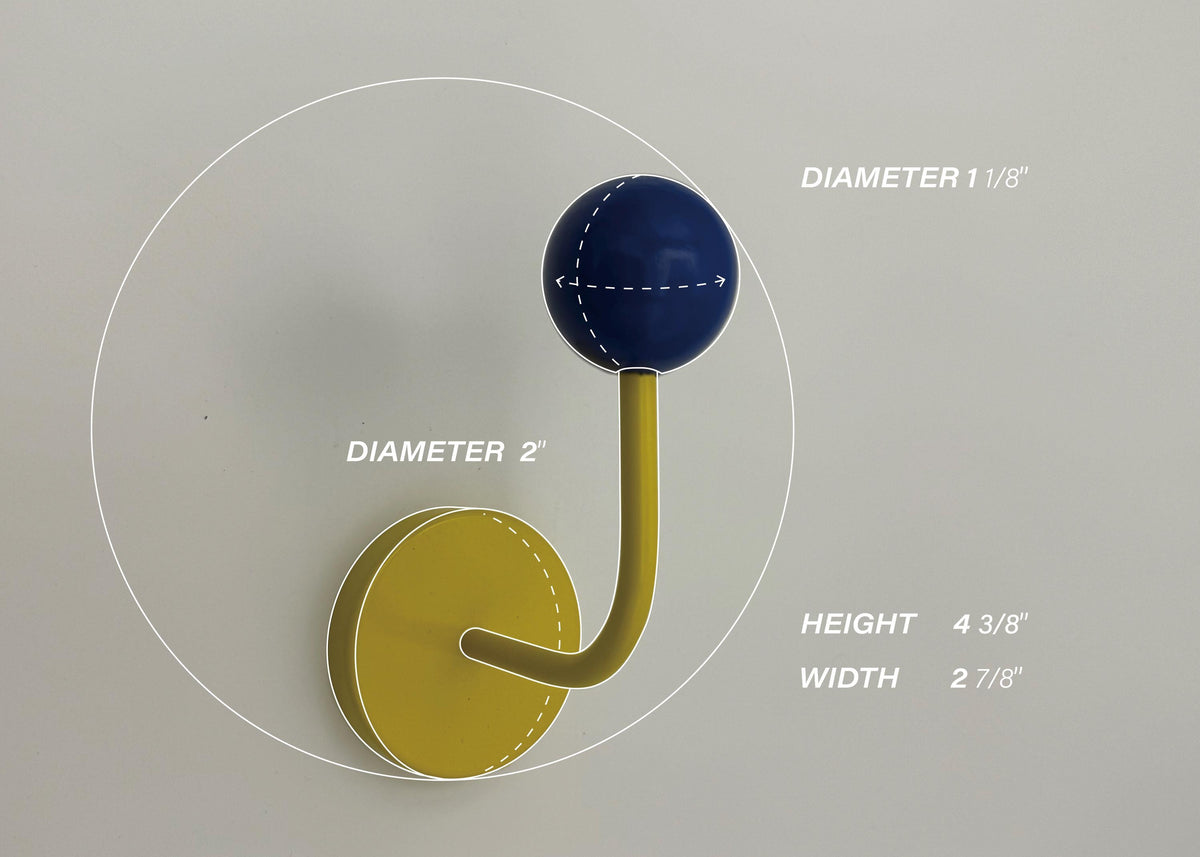 Mid Century Magnetic Metal Hook