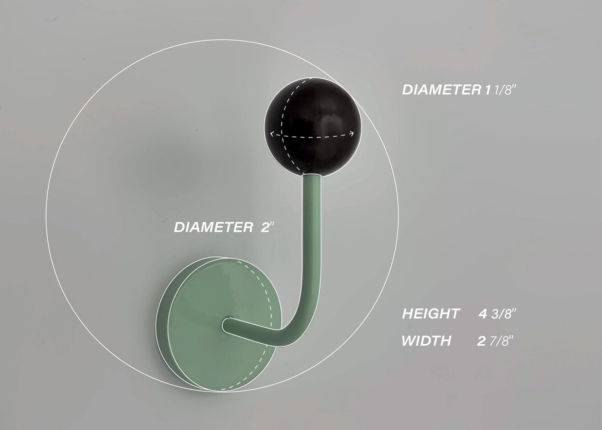 Mid Century Magnetic Metal Hook