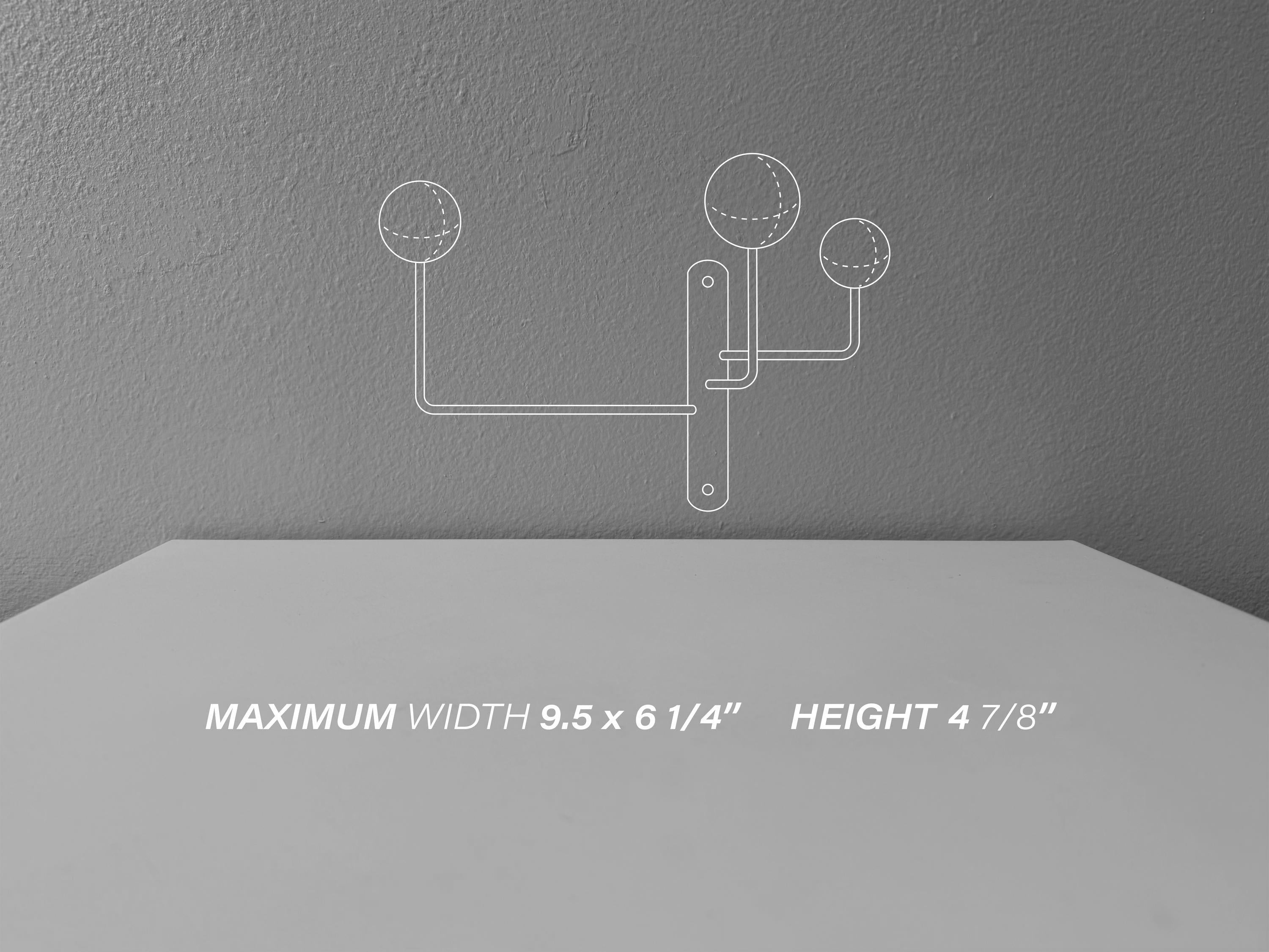Mid Century Modern Wall Hook | Metal Coat Rack | Entryway Organizer | Dorm Room Decor | Housewarming Gift | Wall Mounted Hooks | Storage