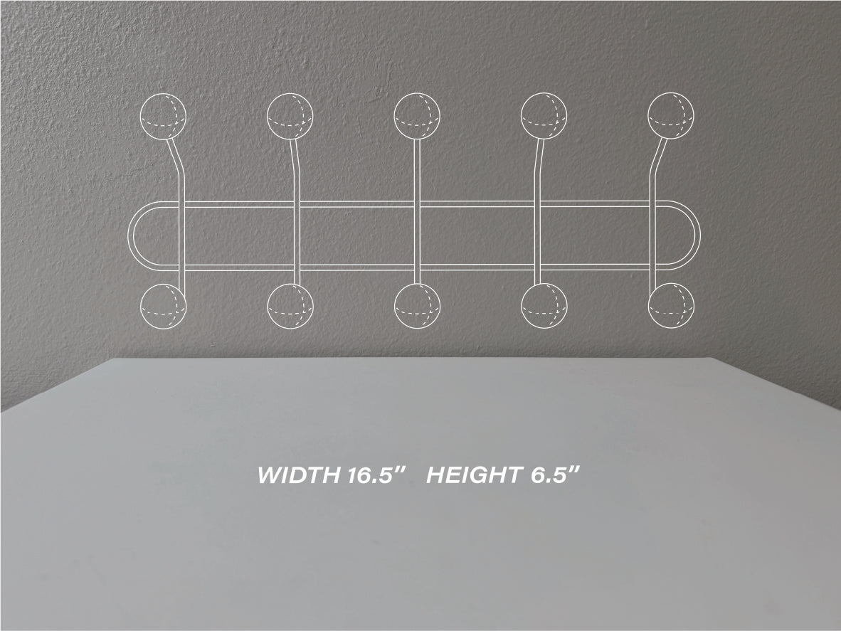 Mid Century Wall Hook - Metal Coat Rack - Entryway Organizer - Modern Minimalist Decor-gifts-organization-wall art-wall mount