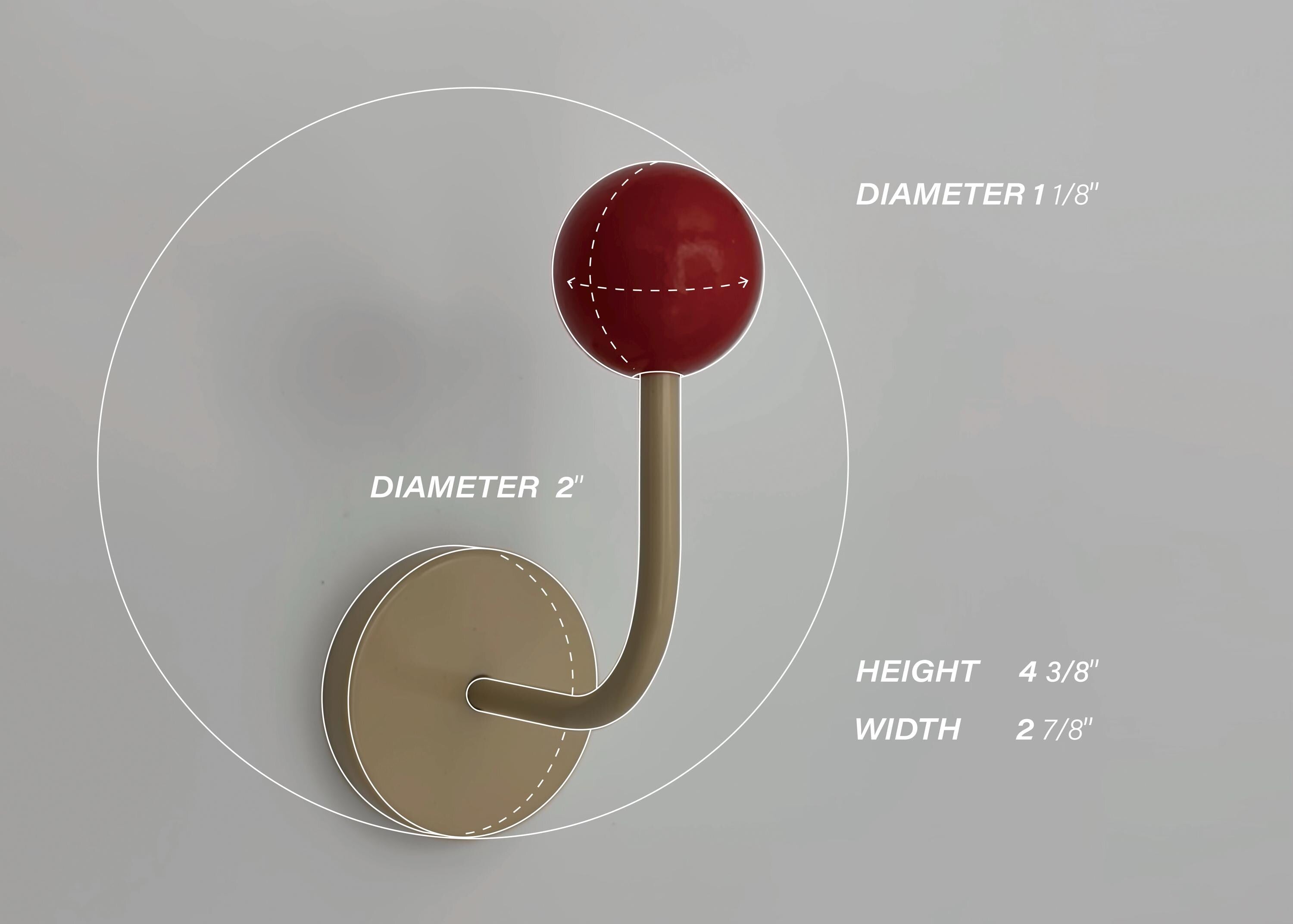 Mid Century Magnetic Metal Hook