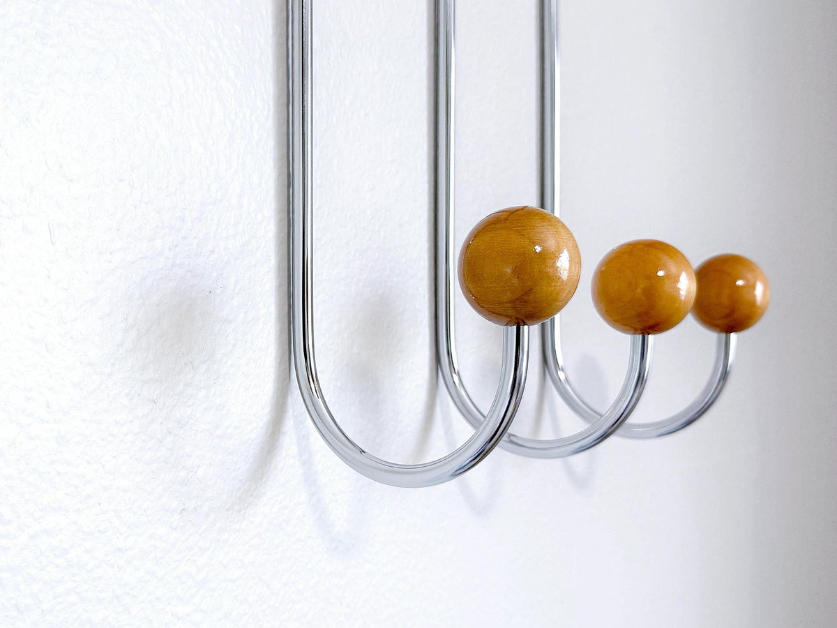 Mid Century Modern Wall Hook | Metal Coat Rack | Entryway Organizer | Dorm Room Decor | Housewarming Gift | Wall Mounted Hooks | Storage