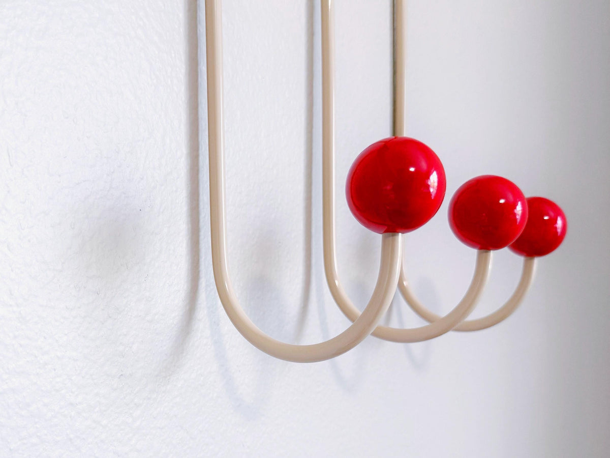 Mid Century Modern Wall Hook | Metal Coat Rack | Entryway Organizer | Dorm Room Decor | Housewarming Gift | Wall Mounted Hooks | Storage