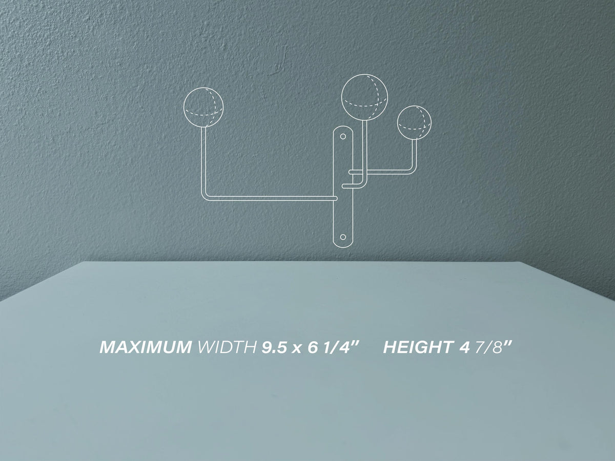 Mid Century Modern Wall Hook | Metal Coat Rack | Entryway Organizer | Dorm Room Decor | Housewarming Gift | Wall Mounted Hooks | Storage