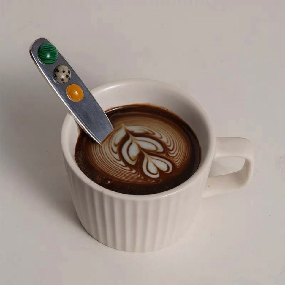 Natural stone dessert spoon dessert fork