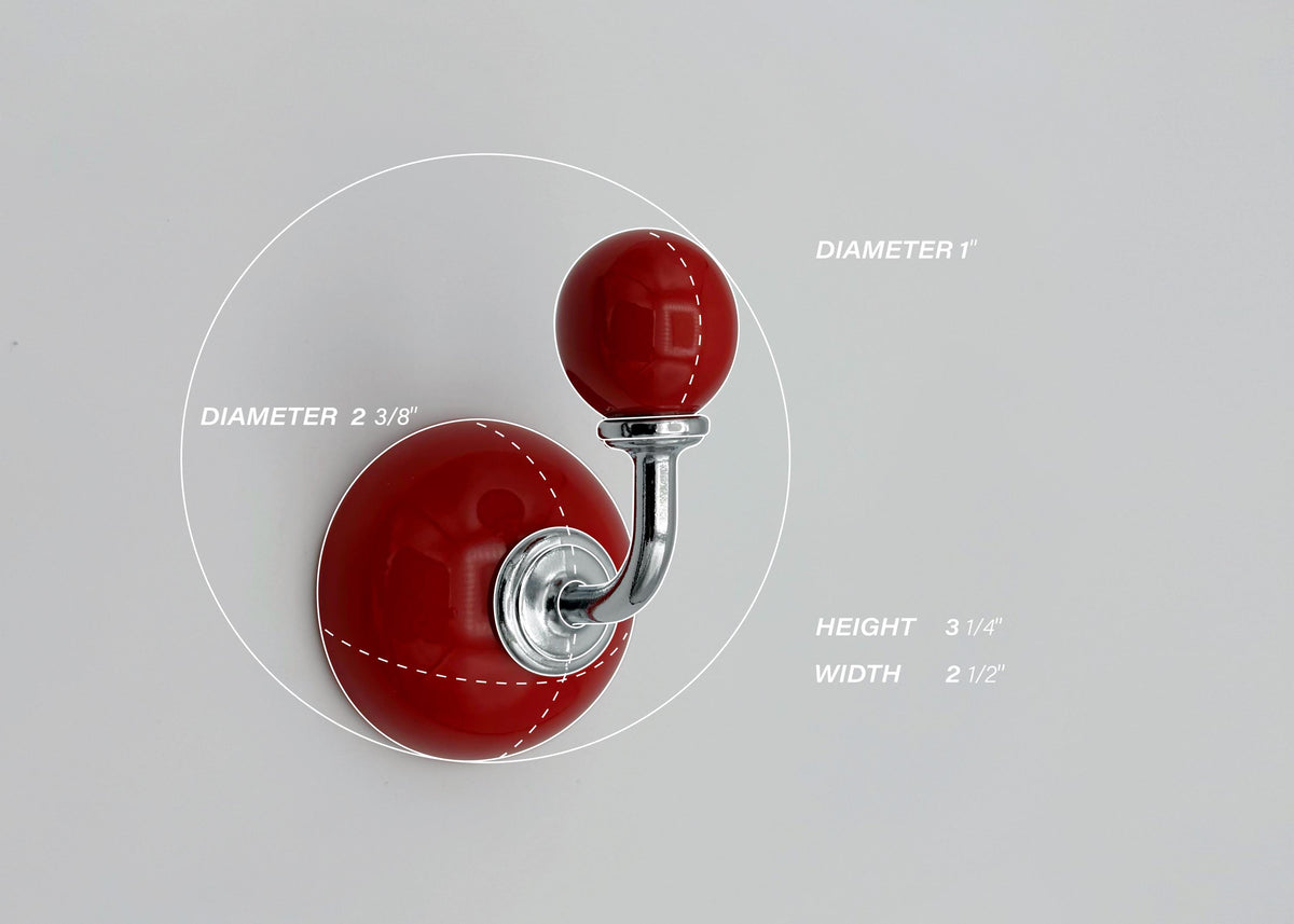 Mid Century Modern Wall Hook | Metal Coat Rack | Entryway Organizer | Dorm Room Decor | Housewarming Gift | Wall Mounted Hooks | Storage