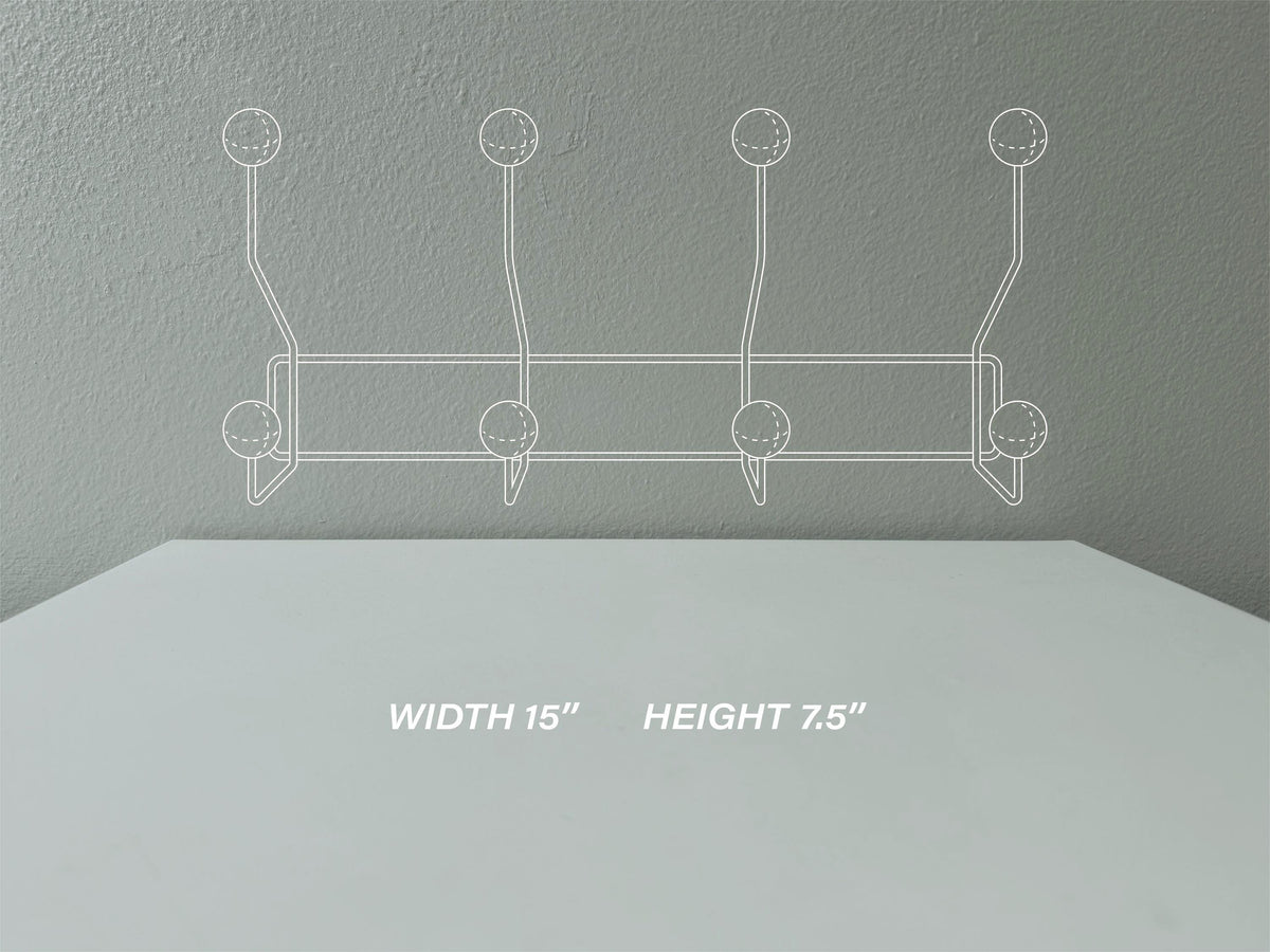 Mid Century Modern Wall Hook | Metal Coat Rack | Entryway Organizer | Dorm Room Decor | Housewarming Gift | Wall Mounted Hooks | Storage